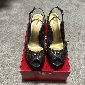 Guess brown heels. Size 8 1/2